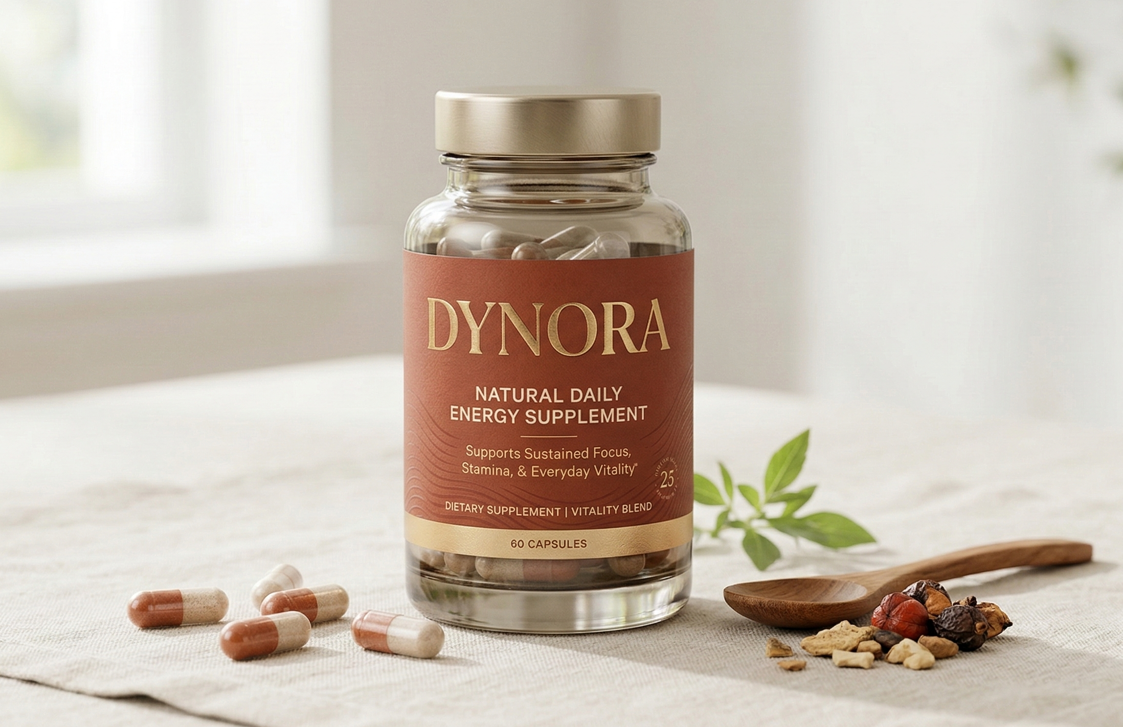 Dynora — supliment alimentar Noltrika.Eu, 60 capsule pentru susținerea energiei zilnice